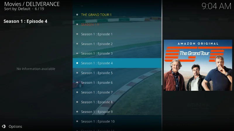 Дополнение Deliverance для Kodi (альтернатива Sports Devil)