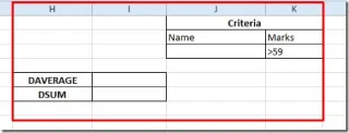 Excel-Datenbankfunktionen: DAVERAGE und DSUM