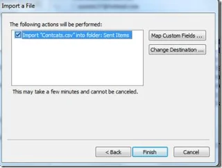 So importieren Sie Kontakte aus einer Excel-Datei in Outlook 2010