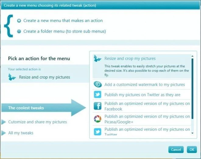 Cooltweak: ridimensiona, aggiungi filigrana e condividi immagini dal menu contestuale di Windows
