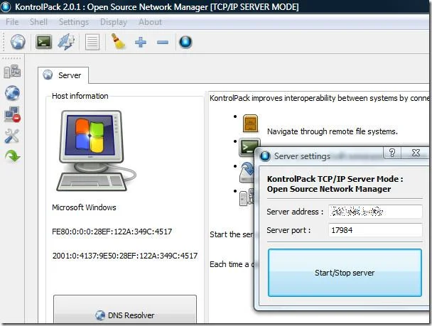 Connetti/controlla i computer tramite rete con KontrolPack