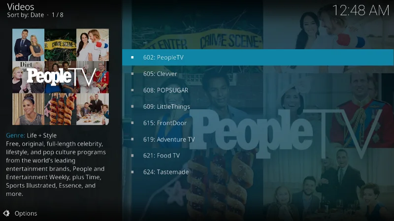 Pluto.tv-Add-on für Kodi: Installation und geführte Tour