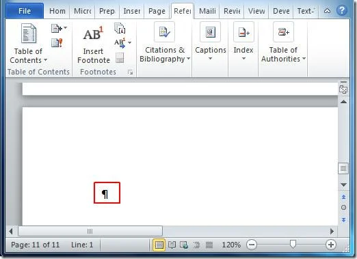 So indizieren Sie Word 2010-Dokumenttext