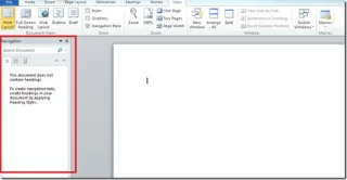 Office Word 2010-Suche: Navigationsbereich
