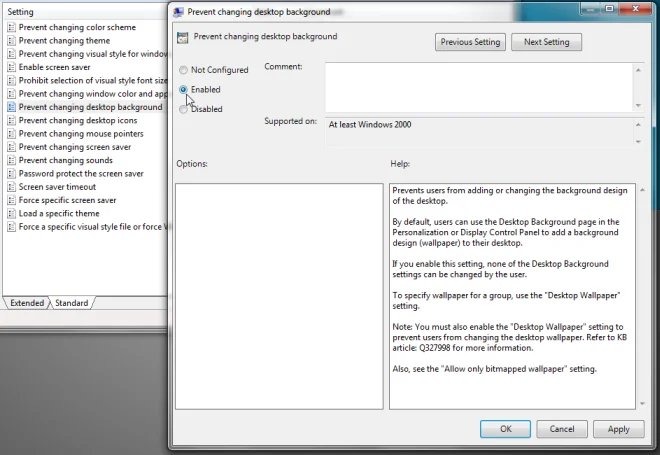 Come limitare l'accesso degli utenti e applicare le impostazioni di personalizzazione di Windows 7
