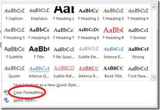 Office Word 2010 Format/Formatierung