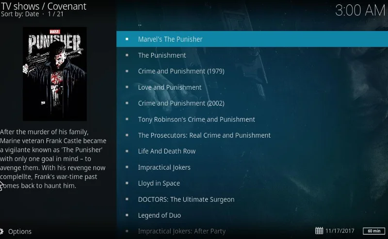 Смотрите «Карателя» от Marvel на Kodi, включая легальные онлайн-трансляции