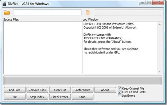 Cómo reparar un archivo de vídeo AVI al instante con DivFix++