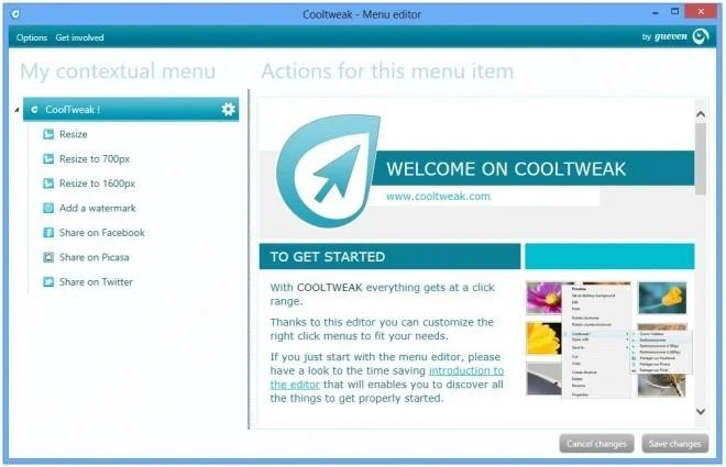 Cooltweak: ridimensiona, aggiungi filigrana e condividi immagini dal menu contestuale di Windows