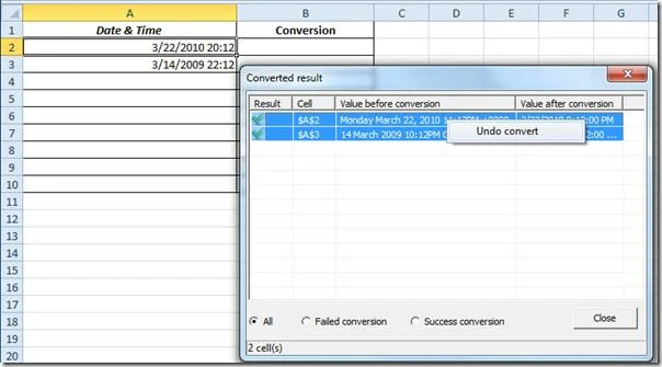 Excel-Datums- und Zeitkonverter