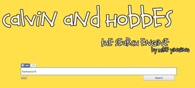 Questo motore di ricerca può trovare qualsiasi fumetto di Calvin & Hobbes in base alla parola chiave