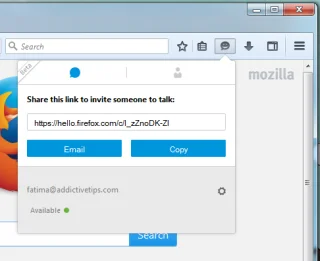 Cómo iniciar una conversación con Firefox Hola