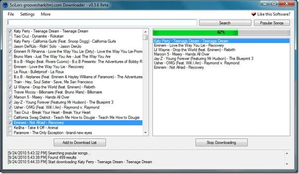 免費 Grooveshark 下載器