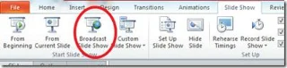 PowerPoint 2010 Broadcast-Funktion