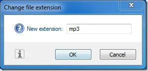 Cambia estensione file nel menu Shell [Windows]