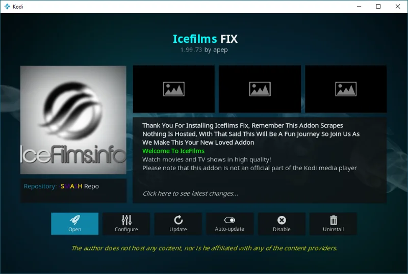 Дополнение Icefilms для Kodi — смотрите фильмы и сериалы на Kodi