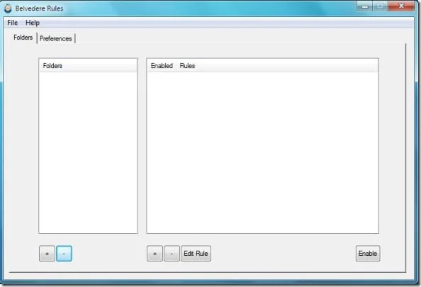 Belvedere: herramienta automatizada de gestión de archivos para Windows