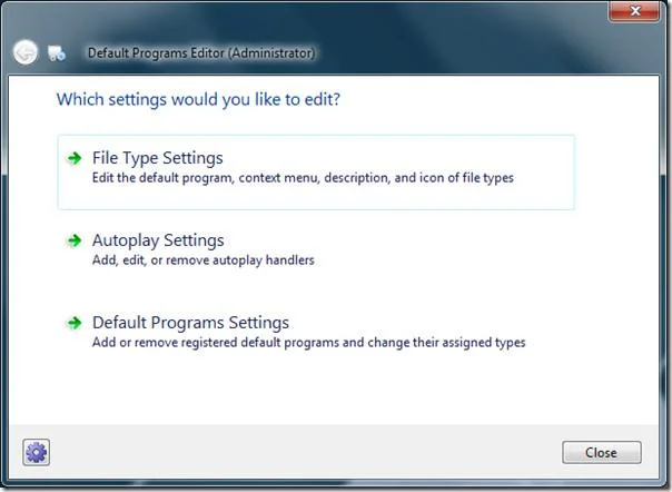Editar tipo de archivo, reproducción automática y configuración de programas predeterminados [Windows 7/Vista]