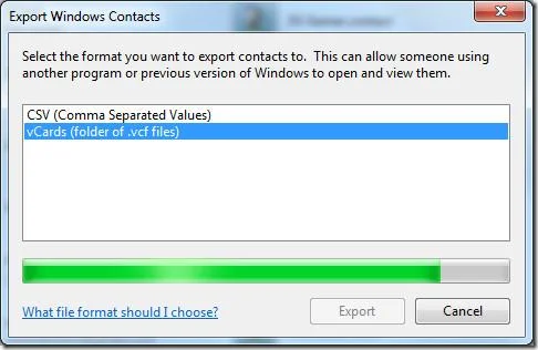Windows 7：將 Windows 聯絡人轉換/匯出為 VCF 和 CSV 檔案格式