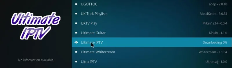 Ultimate IPTV на Kodi: как установить и краткий обзор