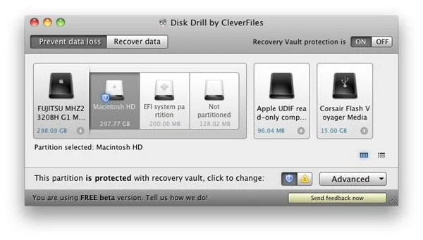 Disk Drill è un software di recupero dati completamente gratuito per Mac