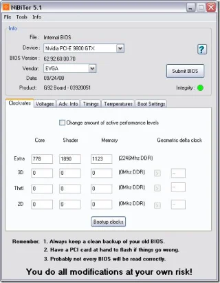Come modificare rapidamente il BIOS Nvidia