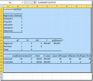 Regressionsanalyse in Excel 2010