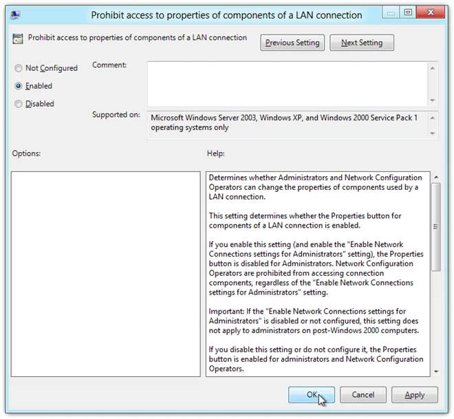 Windows 8アカウントユーザーがインターネット設定を変更できないようにする方法 [ヒント]