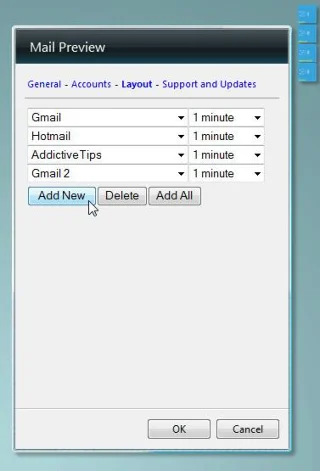 郵件預覽小工具是一款採用 Windows Phone 7 UI 的桌面電子郵件通知程序