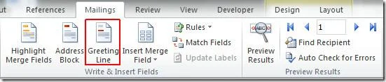 Seriendruck in Word 2010