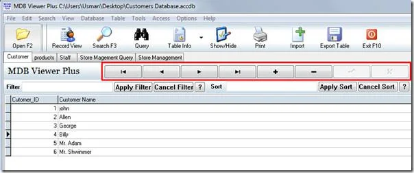 Ver, insertar y modificar tablas de datos sin usar MS Access