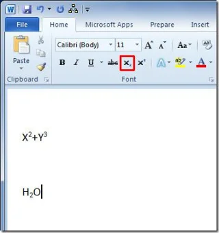 So stellen Sie Text in Word 2010 hoch und tief