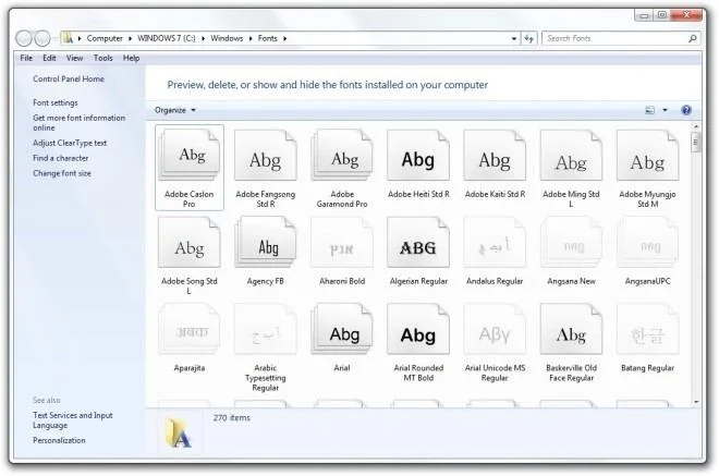 NexusFont: Administra fuentes en tu PC y exporta mapas de caracteres como imágenes