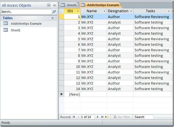 Access 2010: Importa foglio di lavoro da Excel 2010