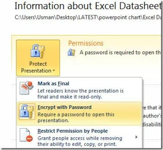 Защита паролем презентации PowerPoint 2010 [Шифрование]