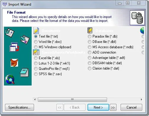 Ver, insertar y modificar tablas de datos sin usar MS Access