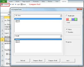 Vergleichen Sie zwei Excel 2010-Arbeitsblätter