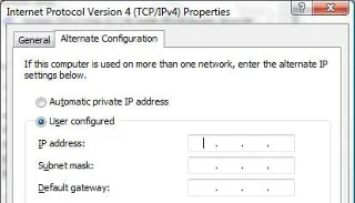 Passare automaticamente tra reti statiche e DHCP su Windows