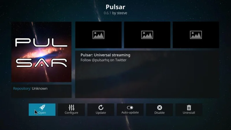 Componente aggiuntivo Pulsar Kodi: come installarlo e correzioni degli errori