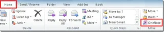 Senden Sie Outlook-Mails an OneNote 2010