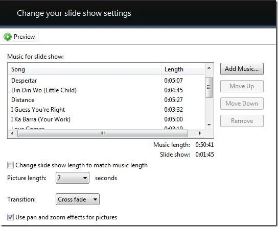 Crea una presentazione fotografica DVD gratuita con musica in Windows 7/Vista
