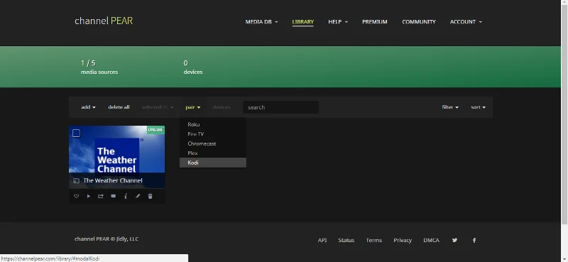Componente aggiuntivo Channel Pear Kodi, tutorial di installazione e scoperta