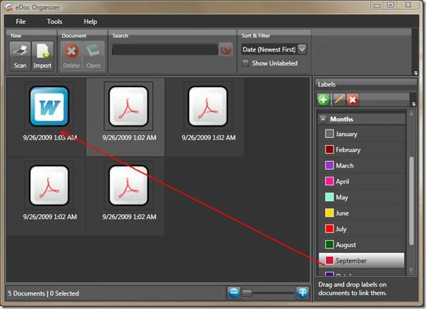Organizador EDoc: organiza y gestiona documentos Word/PDF