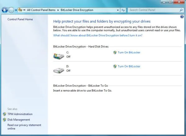 Proteja sus unidades con el cifrado de unidad BitLocker en Windows 7