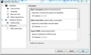 KeepNote: ノートブック階層を備えたメモツール