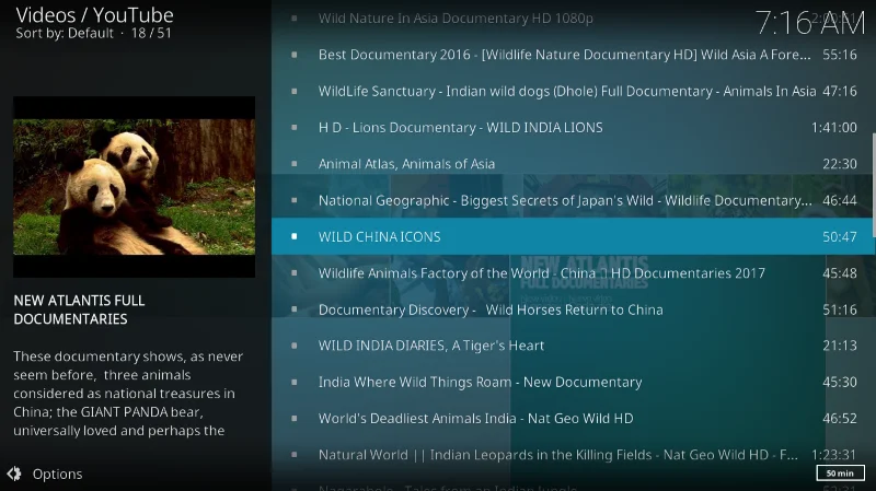 Дополнение Xtreme Wilderness для Kodi, лучшее для всего дикого