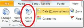 Microsoft Outlook 2010 보기 유형