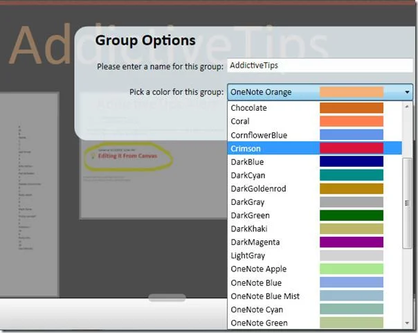 Надстройка Canvas для OneNote 2007 и 2010
