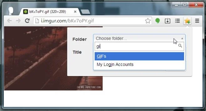 Ottieni una ricerca e una selezione rapida delle cartelle quando salvi un segnalibro [Chrome]