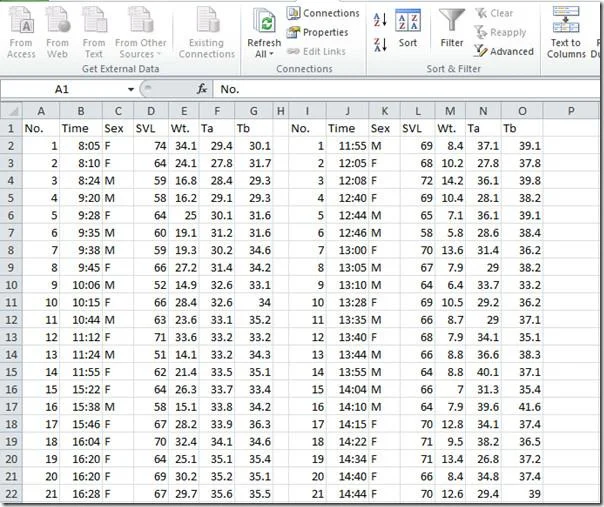 Excel 2010: Webdatenblatt importieren und darauf zugreifen